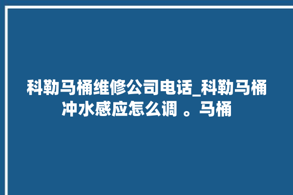 科勒马桶维修公司电话_科勒马桶冲水感应怎么调 。马桶