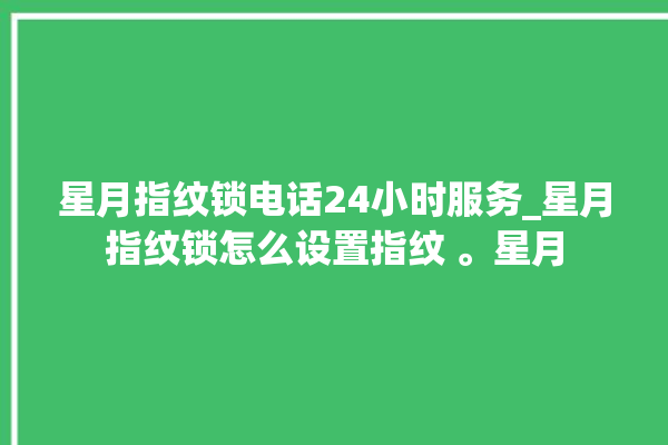 星月指纹锁电话24小时服务_星月指纹锁怎么设置指纹 。星月