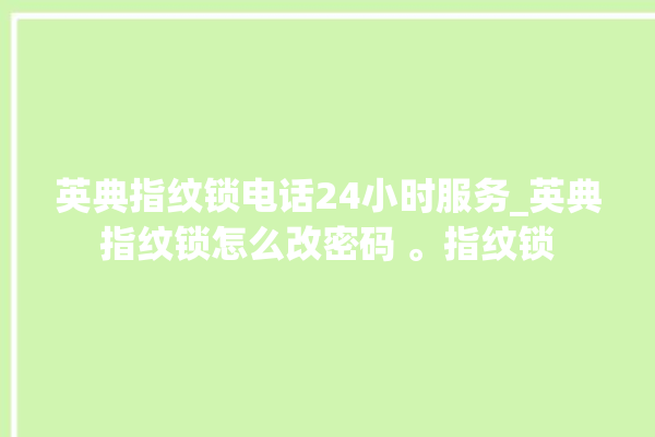 英典指纹锁电话24小时服务_英典指纹锁怎么改密码 。指纹锁