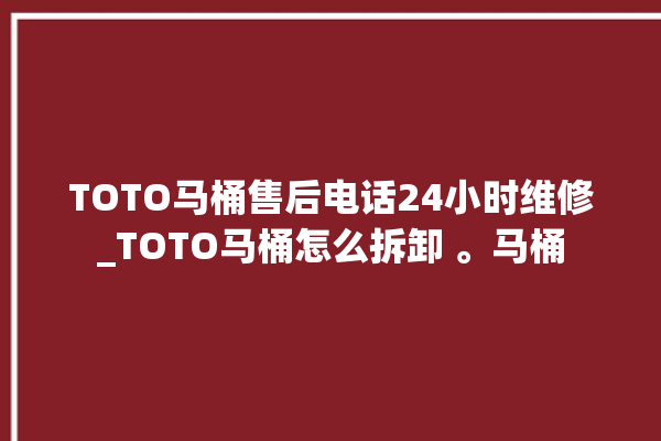 TOTO马桶售后电话24小时维修_TOTO马桶怎么拆卸 。马桶