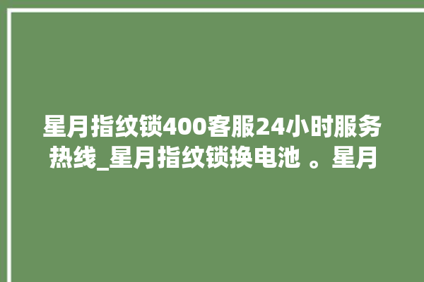 星月指纹锁400客服24小时服务热线_星月指纹锁换电池 。星月