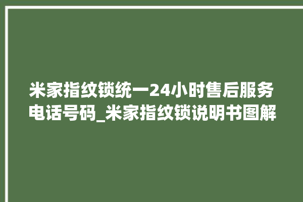 米家指纹锁统一24小时售后服务电话号码_米家指纹锁说明书图解 。指纹锁