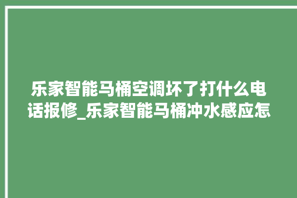 乐家智能马桶空调坏了打什么电话报修_乐家智能马桶冲水感应怎么调 。马桶