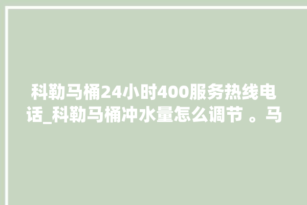 科勒马桶24小时400服务热线电话_科勒马桶冲水量怎么调节 。马桶