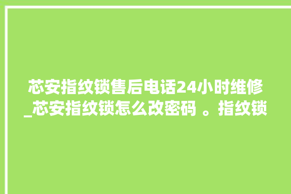 芯安指纹锁售后电话24小时维修_芯安指纹锁怎么改密码 。指纹锁