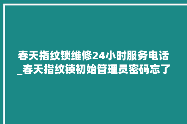 春天指纹锁维修24小时服务电话_春天指纹锁初始管理员密码忘了 。春天