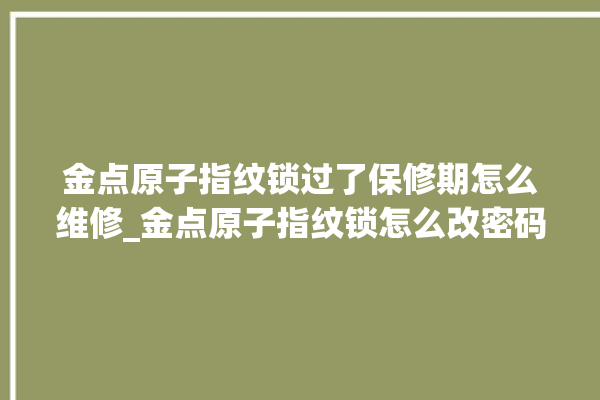 金点原子指纹锁过了保修期怎么维修_金点原子指纹锁怎么改密码 。原子