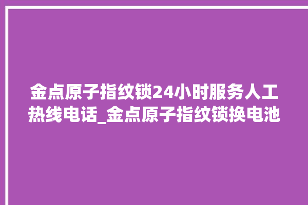 金点原子指纹锁24小时服务人工热线电话_金点原子指纹锁换电池 。原子