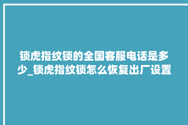 锁虎指纹锁的全国客服电话是多少_锁虎指纹锁怎么恢复出厂设置 。指纹锁