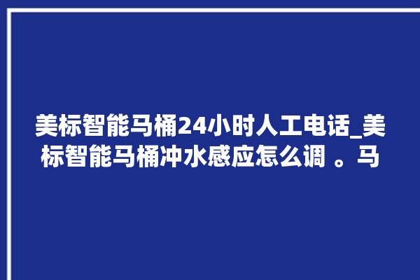 美标智能马桶24小时人工电话_美标智能马桶冲水感应怎么调 。马桶