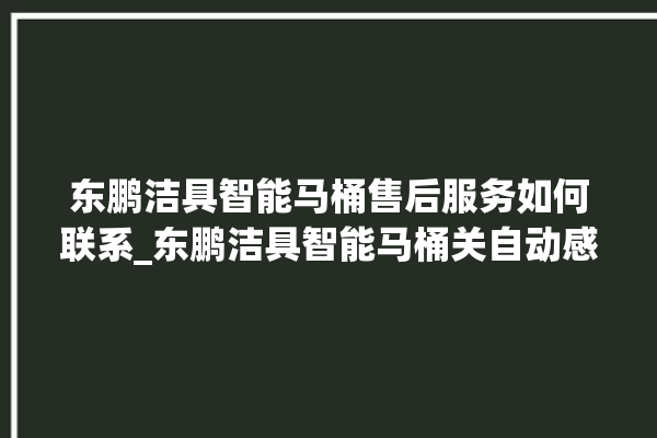 东鹏洁具智能马桶售后服务如何联系_东鹏洁具智能马桶关自动感应 。马桶