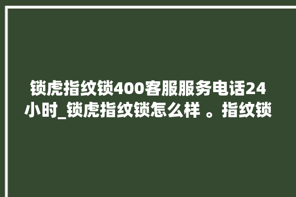 锁虎指纹锁400客服服务电话24小时_锁虎指纹锁怎么样 。指纹锁