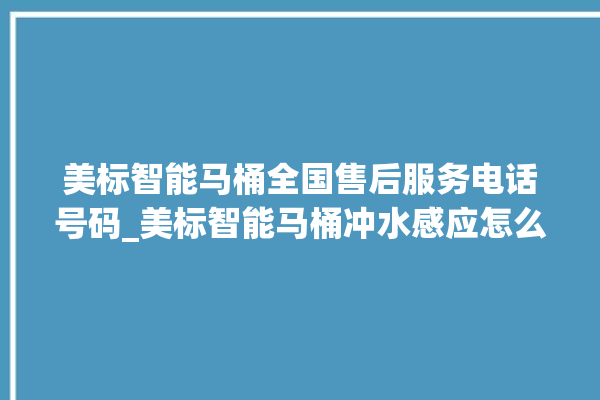 美标智能马桶全国售后服务电话号码_美标智能马桶冲水感应怎么调 。马桶