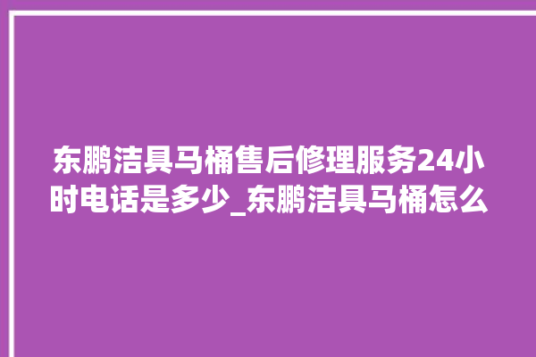 东鹏洁具马桶售后修理服务24小时电话是多少_东鹏洁具马桶怎么拆卸 。马桶