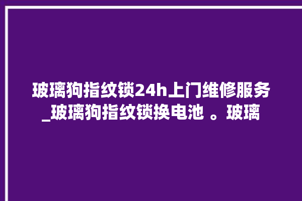 玻璃狗指纹锁24h上门维修服务_玻璃狗指纹锁换电池 。玻璃