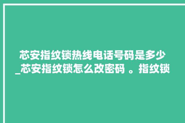 芯安指纹锁热线电话号码是多少_芯安指纹锁怎么改密码 。指纹锁