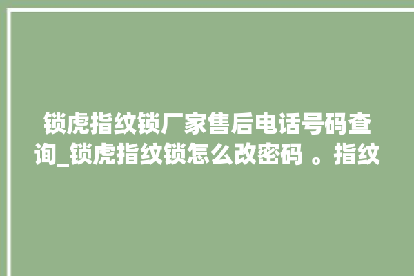 锁虎指纹锁厂家售后电话号码查询_锁虎指纹锁怎么改密码 。指纹锁