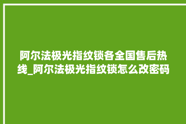 阿尔法极光指纹锁各全国售后热线_阿尔法极光指纹锁怎么改密码 。阿尔法