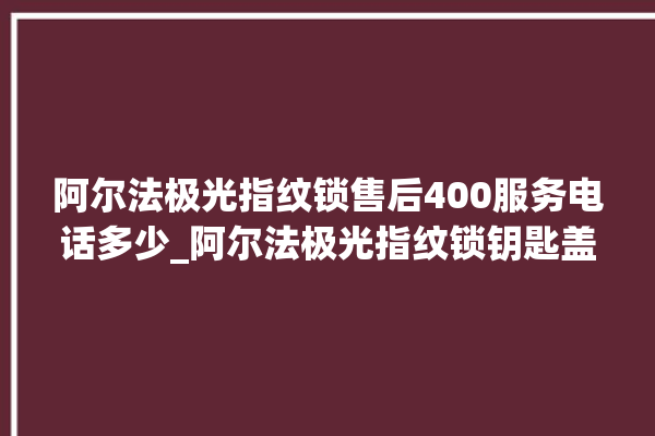 阿尔法极光指纹锁售后400服务电话多少_阿尔法极光指纹锁钥匙盖怎么打开 。阿尔法