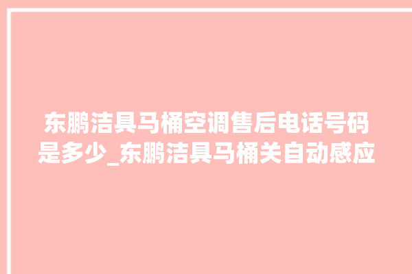 东鹏洁具马桶空调售后电话号码是多少_东鹏洁具马桶关自动感应 。马桶