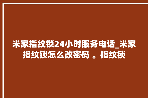 米家指纹锁24小时服务电话_米家指纹锁怎么改密码 。指纹锁