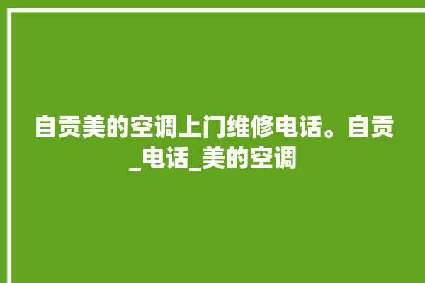 自贡美的空调上门维修电话。自贡_电话_美的空调