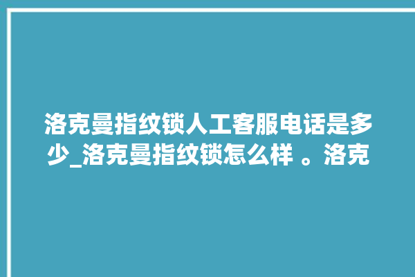 洛克曼指纹锁人工客服电话是多少_洛克曼指纹锁怎么样 。洛克