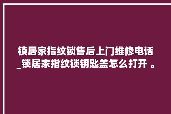 锁居家指纹锁售后上门维修电话_锁居家指纹锁钥匙盖怎么打开 。指纹锁