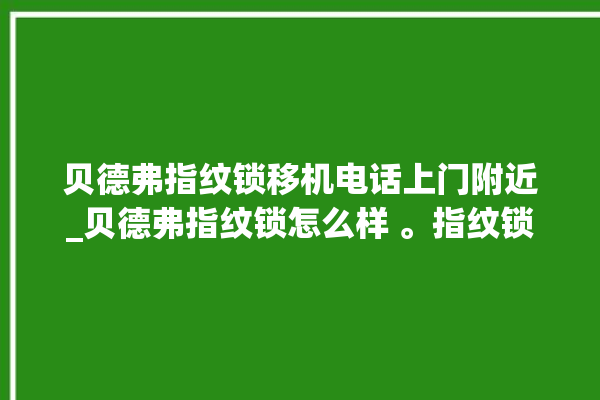 贝德弗指纹锁移机电话上门附近_贝德弗指纹锁怎么样 。指纹锁