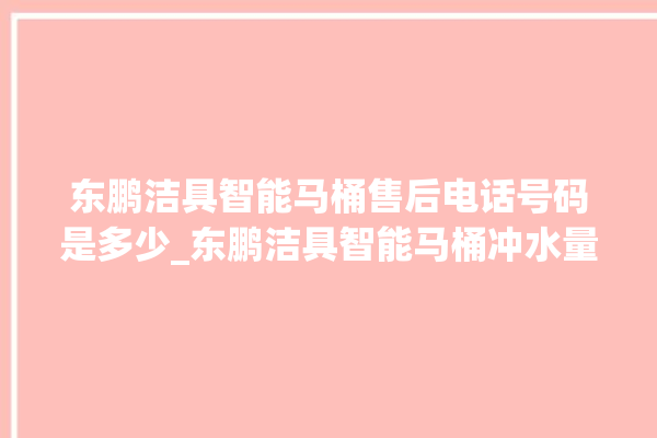 东鹏洁具智能马桶售后电话号码是多少_东鹏洁具智能马桶冲水量怎么调节 。马桶