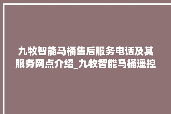 九牧智能马桶售后服务电话及其服务网点介绍_九牧智能马桶遥控器说明书 。马桶