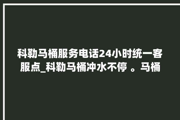 科勒马桶服务电话24小时统一客服点_科勒马桶冲水不停 。马桶