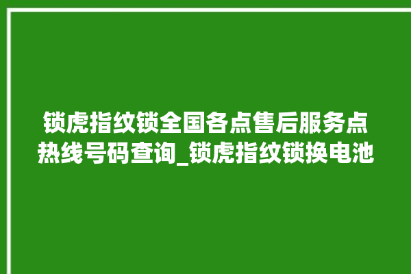 锁虎指纹锁全国各点售后服务点热线号码查询_锁虎指纹锁换电池 。指纹锁