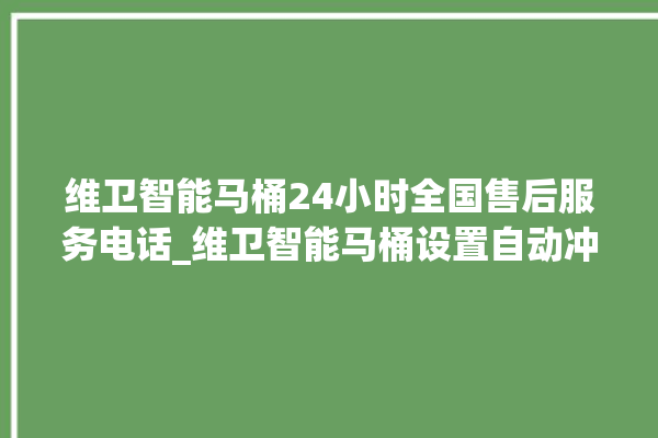 维卫智能马桶24小时全国售后服务电话_维卫智能马桶设置自动冲水 。马桶