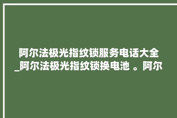 阿尔法极光指纹锁服务电话大全_阿尔法极光指纹锁换电池 。阿尔法