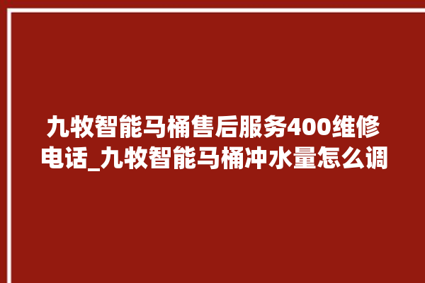 九牧智能马桶售后服务400维修电话_九牧智能马桶冲水量怎么调节 。马桶