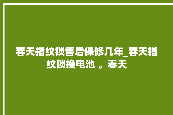 春天指纹锁售后保修几年_春天指纹锁换电池 。春天