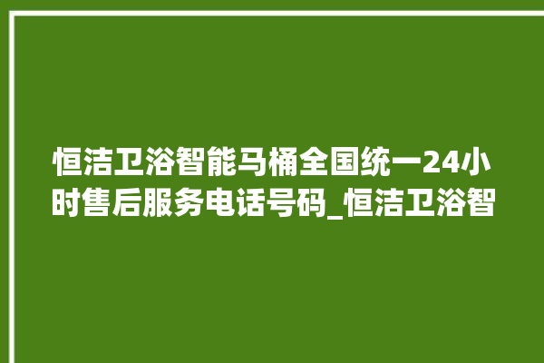 恒洁卫浴智能马桶全国统一24小时售后服务电话号码_恒洁卫浴智能马桶怎么拆卸 。马桶