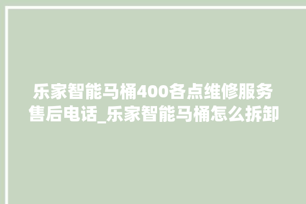 乐家智能马桶400各点维修服务售后电话_乐家智能马桶怎么拆卸 。马桶