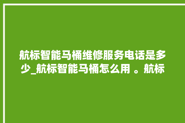 航标智能马桶维修服务电话是多少_航标智能马桶怎么用 。航标