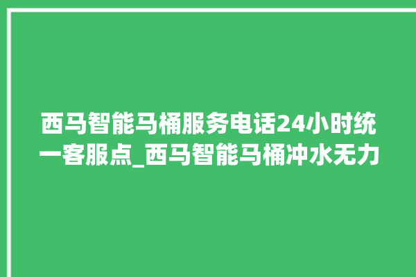 西马智能马桶服务电话24小时统一客服点_西马智能马桶冲水无力怎么解决 。马桶