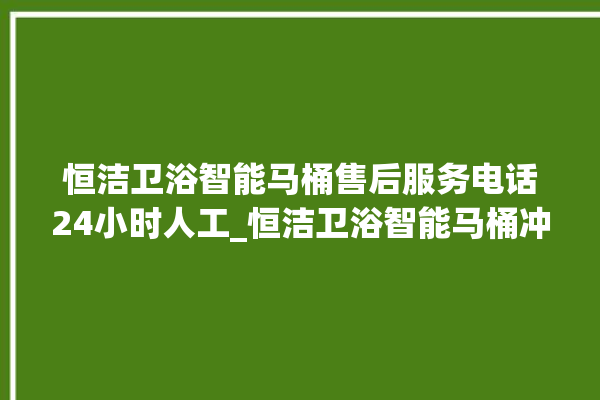 恒洁卫浴智能马桶售后服务电话24小时人工_恒洁卫浴智能马桶冲水不停 。马桶