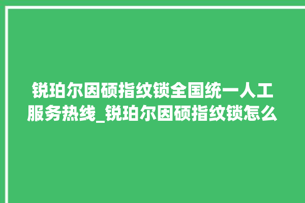 锐珀尔因硕指纹锁全国统一人工服务热线_锐珀尔因硕指纹锁怎么设置指纹 。指纹锁