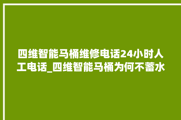 四维智能马桶维修电话24小时人工电话_四维智能马桶为何不蓄水 。马桶