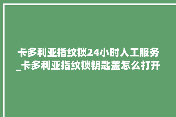 卡多利亚指纹锁24小时人工服务_卡多利亚指纹锁钥匙盖怎么打开 。多利亚