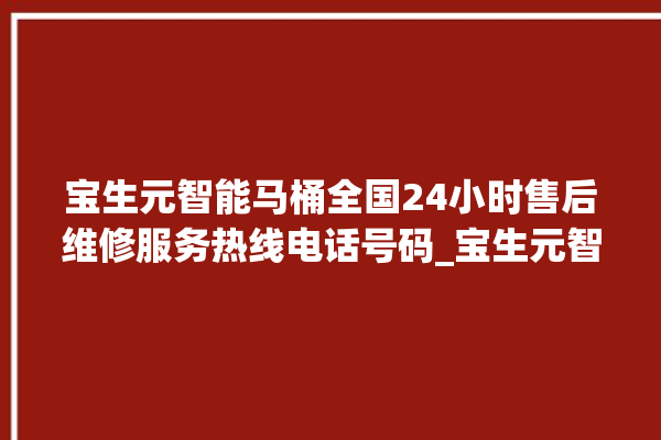 宝生元智能马桶全国24小时售后维修服务热线电话号码_宝生元智能马桶遥控器说明书 。马桶