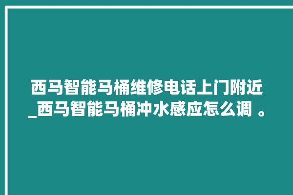 西马智能马桶维修电话上门附近_西马智能马桶冲水感应怎么调 。马桶