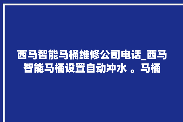 西马智能马桶维修公司电话_西马智能马桶设置自动冲水 。马桶