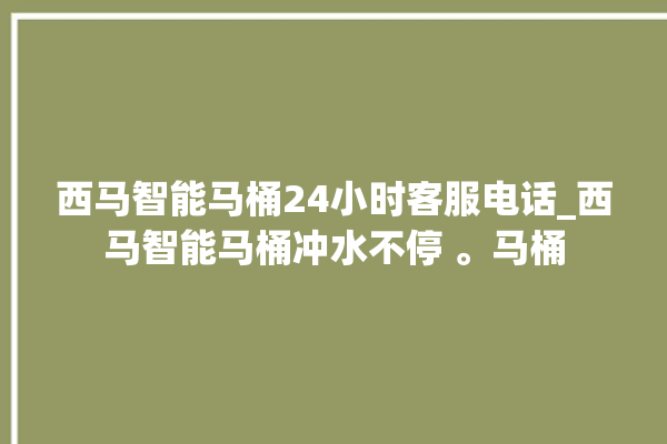 西马智能马桶24小时客服电话_西马智能马桶冲水不停 。马桶