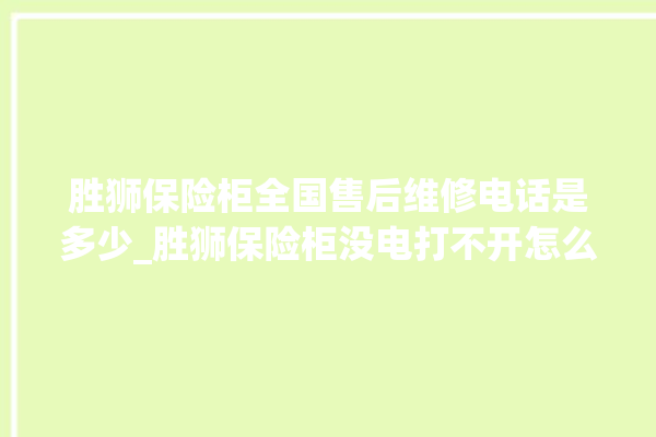 胜狮保险柜全国售后维修电话是多少_胜狮保险柜没电打不开怎么办 。保险柜